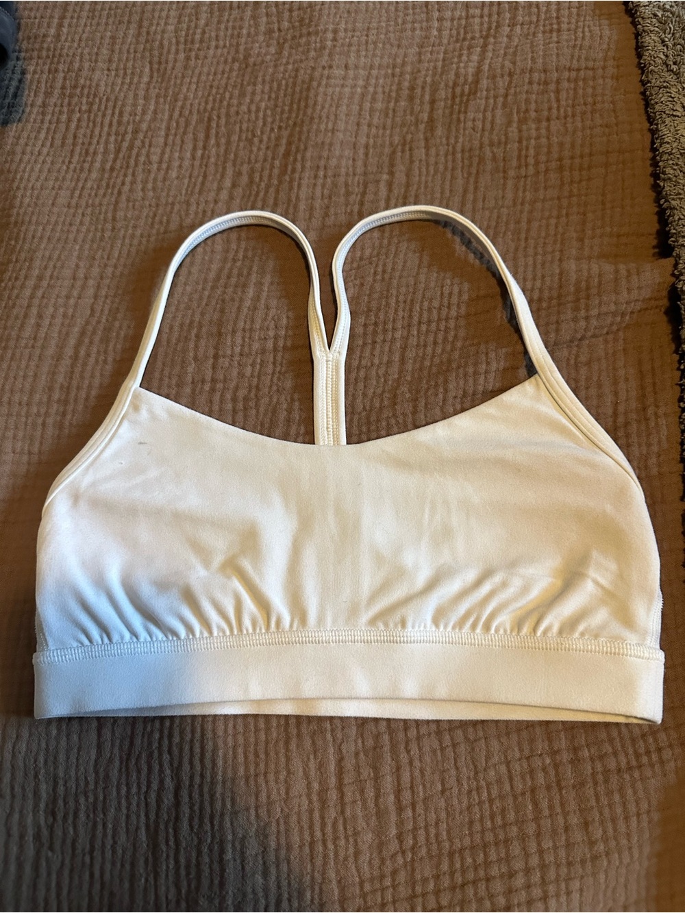 lululemon athletica Cream Racerback Sports Bra